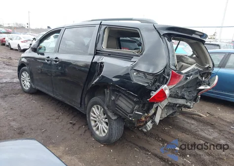 2013 Toyota Sienna Xle V6 8 Passenger из США, поврежденный, VIN 5TDYK3DC9DS281852